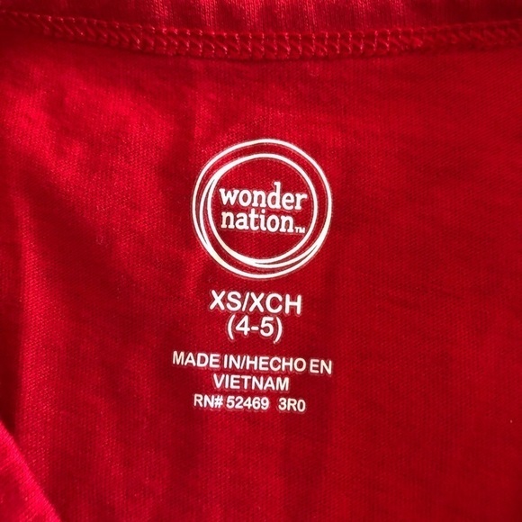 Wonder Nation Red cotton blend high neck tank top in size XS - Picture 3 of 4